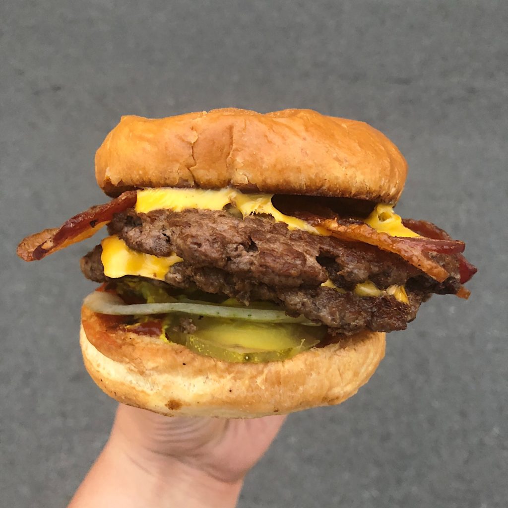 Fab Happenings: Downtown Evanston Dining Tour 2018 // Griddled Burger at Edzo's Burger Shop // Photo: @fabfoodchicago