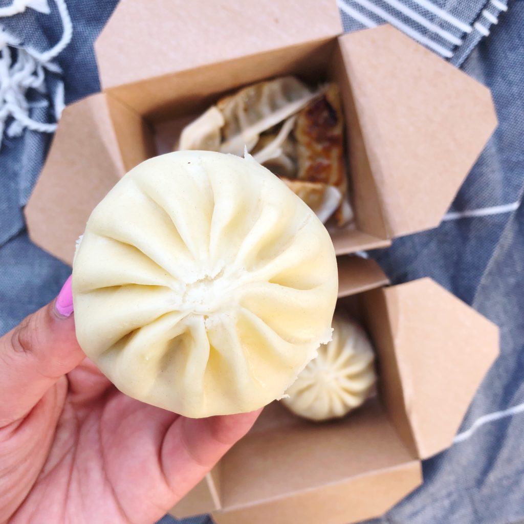 Fab Happenings: Top 10 Things We Ate/Dank at Lollapalooza 2018 // Combo Box and Potstickers from Wow Bao // Photo: @topchicagoeats 