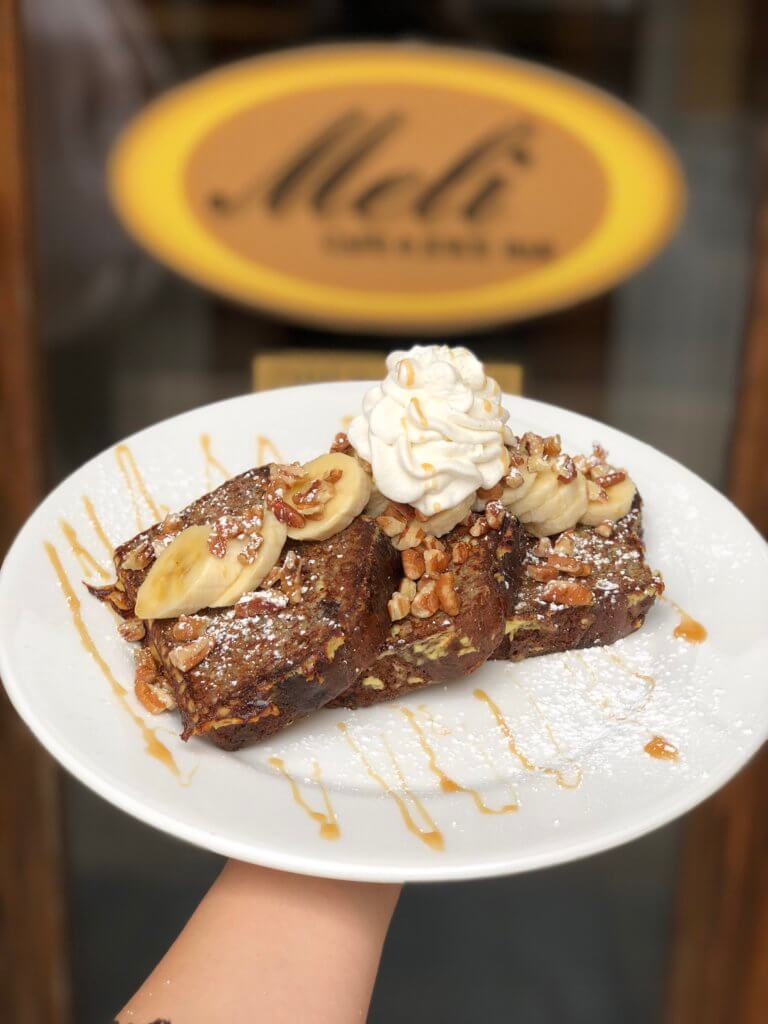Fab Review: Meli Cafe // Banana Bread French Toast #fabfoodchicago // Photo: @fabsoopark