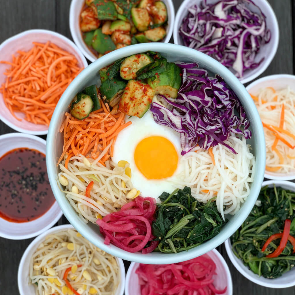 Fab Recipe: Korean Vegetable Bibimbap // Nature’s Intent Organic Apple Cider Vinegar // Photo: @fabsoopark