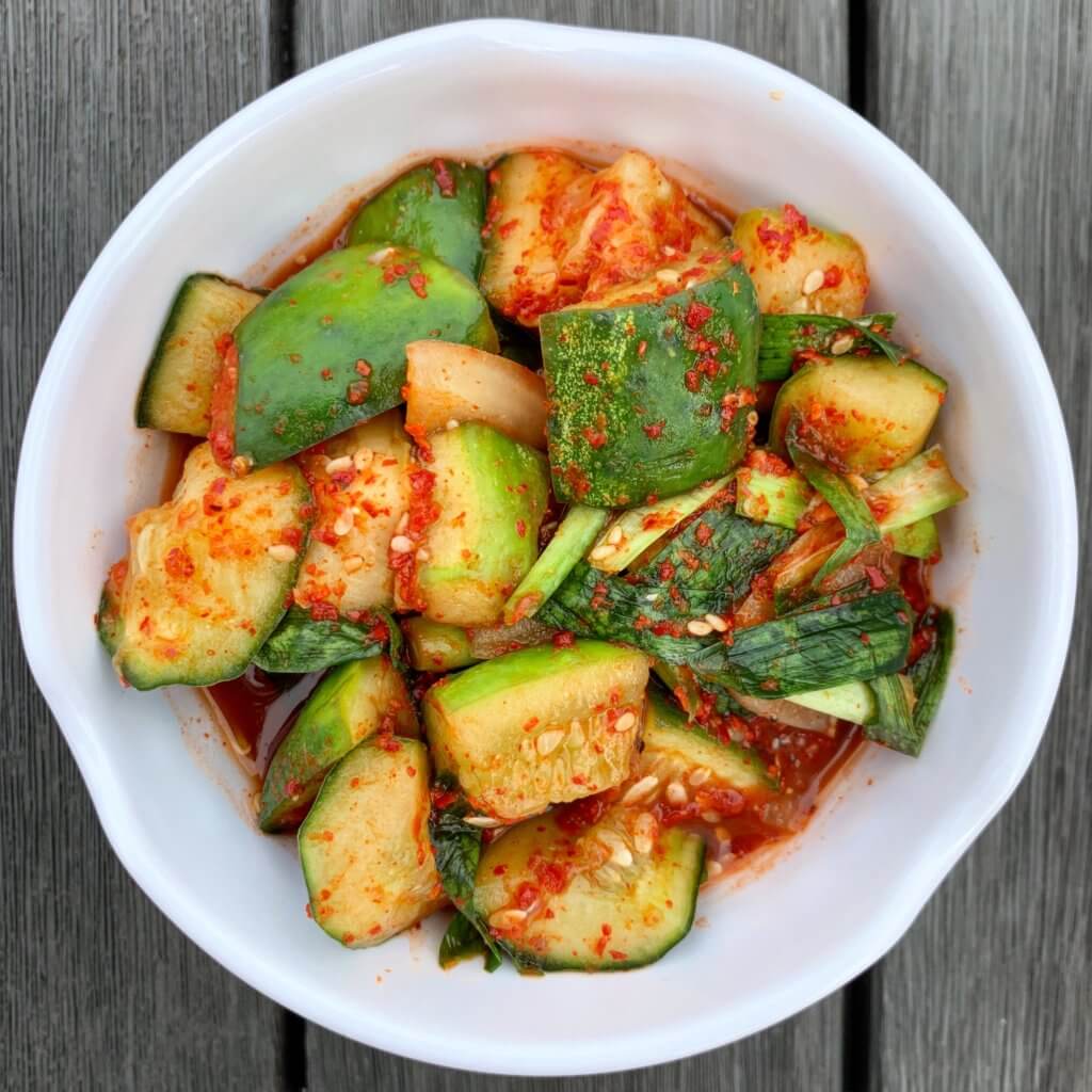 Fab Recipe: Korean Vegetable Bibimbap // Nature’s Intent Organic Apple Cider Vinegar // Photo: @fabsoopark