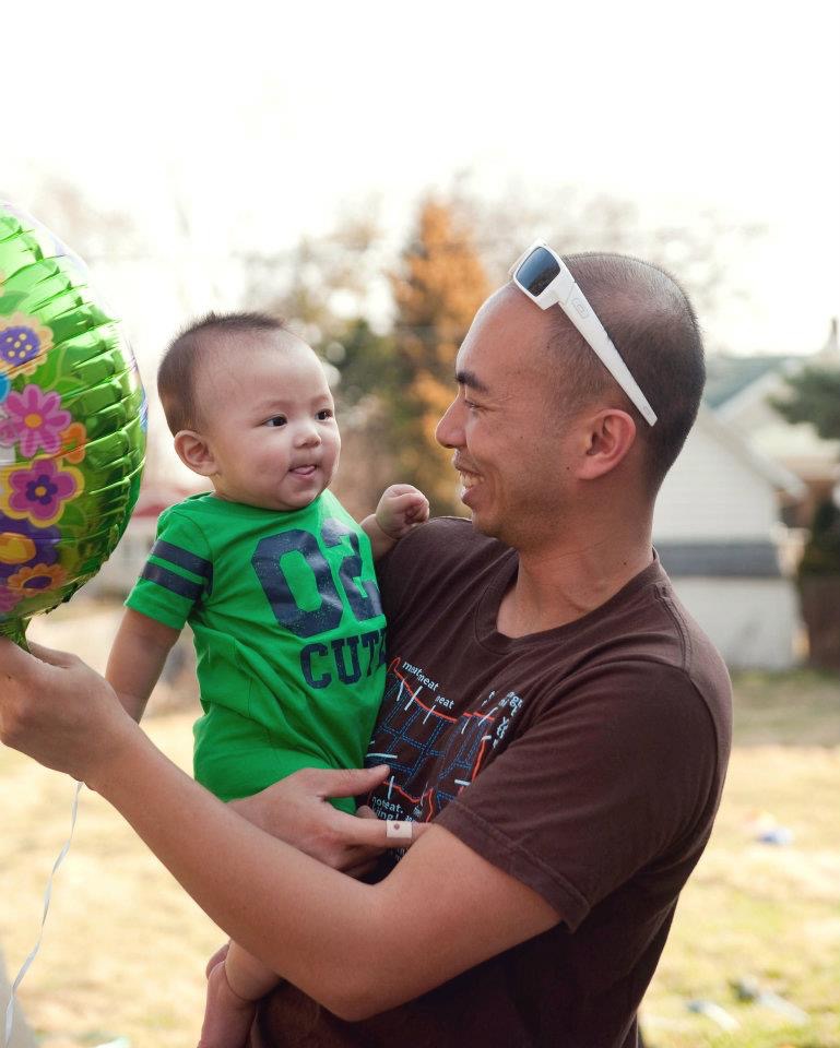 Chef Ched Pagtakhan with his adorable son, Avery. 